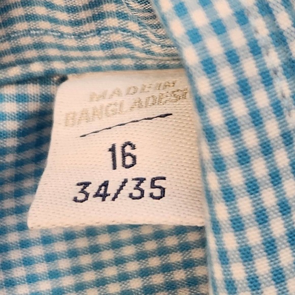 Ryan Seacrest Distinction 16 34/35 Slim Fit Non Iron Long Sleeve Button Check - Picture 4 of 6